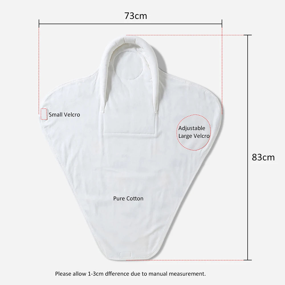 100% Cotton Baby Swaddle Wrap Blanket for Newborns – Anti-Startle Cartoon Sleep Blanket for 0–6 Months