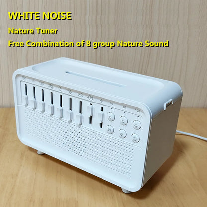 4-in-1 Baby White Noise Machine with Aroma Diffuser, Humidifier & Night Light – 8 Soothing Sounds & 3-Level Dimming