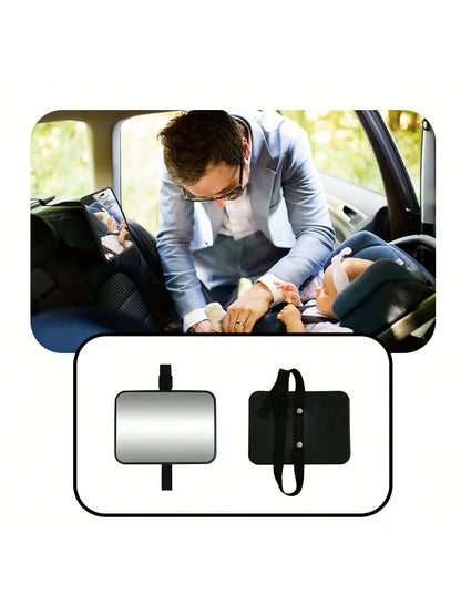Shatterproof Baby Car Mirror – Universal Rear-Facing Seat Rearview Mirror, Easy Install