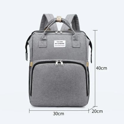 Large Capacity Mummy Diaper Backpack with Changing Mat – Baby Nursing Bag 36–55L for Travel