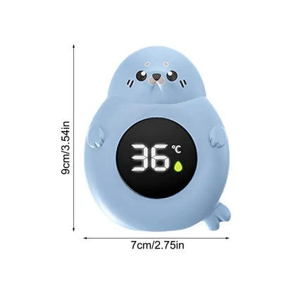 Seal-Shaped Baby Bath Temperature Monitor – Digital LED Floating Thermometer