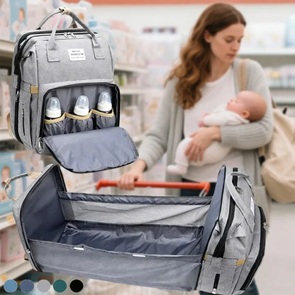 Large Capacity Mummy Diaper Backpack with Changing Mat – Baby Nursing Bag 36–55L for Travel