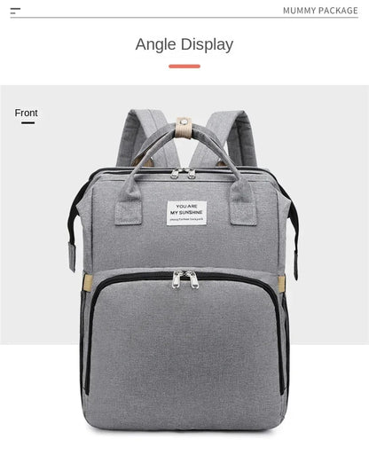 Large Capacity Mummy Diaper Backpack with Changing Mat – Baby Nursing Bag 36–55L for Travel