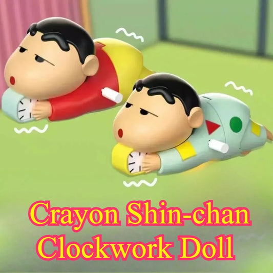 Crayon Shin-chan Wind-Up Crawling Toy with Spinning Propeller – Anime Collectible Figure