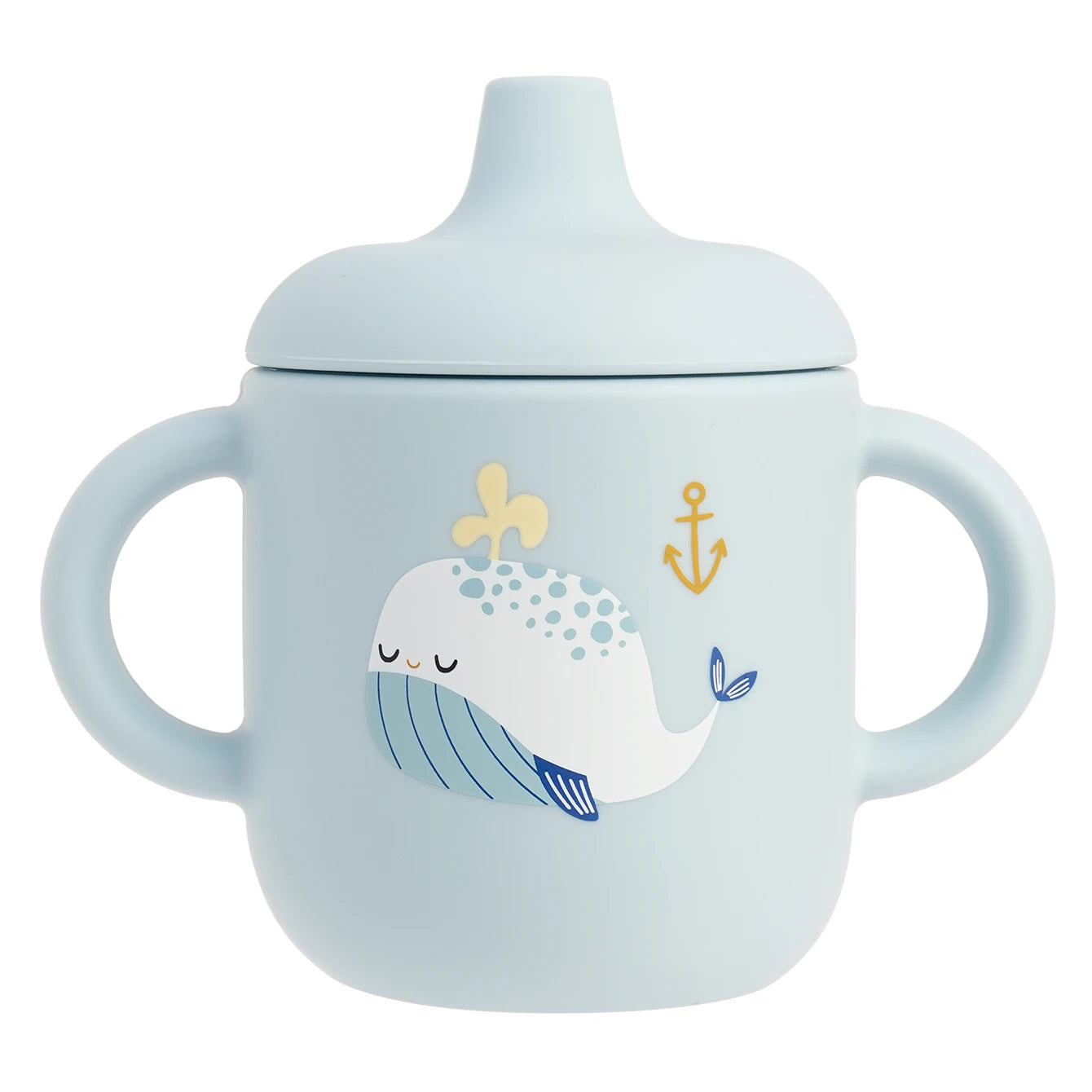 Silicone Baby Training Cup with Handle – BPA-Free, Leak-Proof, Dishwasher Safe for Ages 0–3