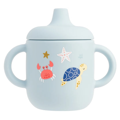 Silicone Baby Training Cup with Handle – BPA-Free, Leak-Proof, Dishwasher Safe for Ages 0–3
