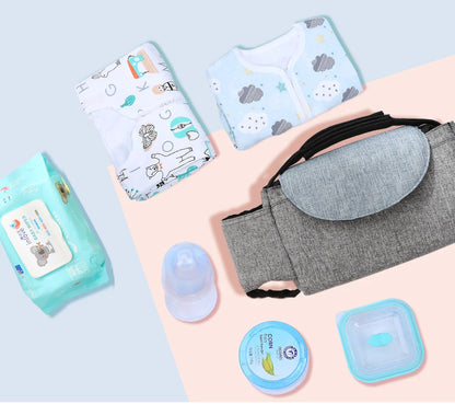 Insulated Baby Bottle Bag & Diaper Organiser – Stroller Mummy Bag for Milk Bottle Storage