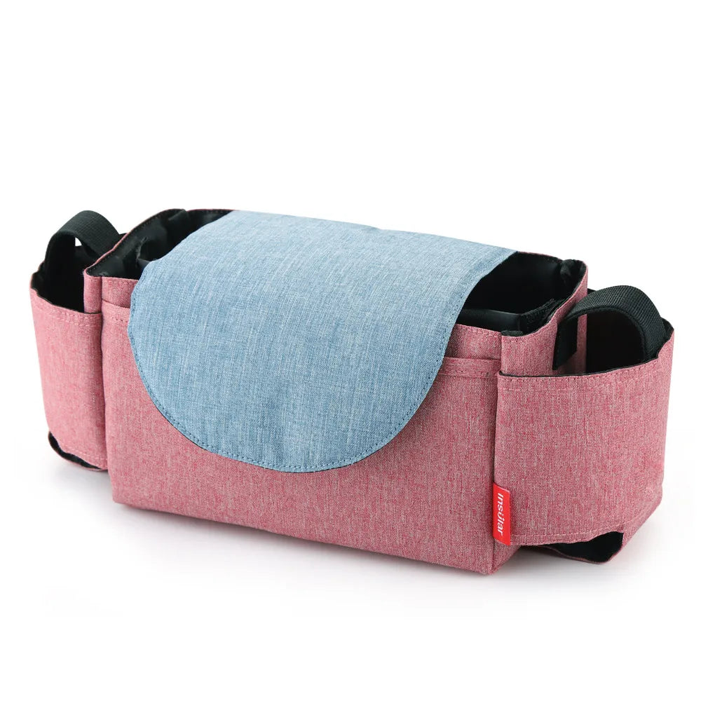 Insulated Baby Bottle Bag & Diaper Organiser – Stroller Mummy Bag for Milk Bottle Storage