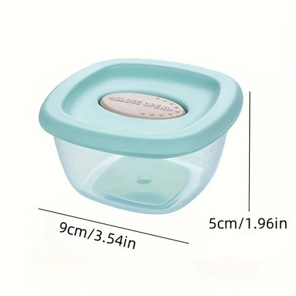 Baby Food Storage Containers 4-Pack – Reusable Square Sealed Containers with Lids for Kitchen & On-the-Go