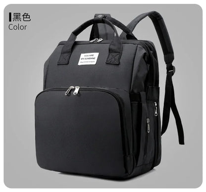 Large Capacity Mummy Diaper Backpack with Changing Mat – Baby Nursing Bag 36–55L for Travel