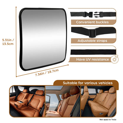 Shatterproof Baby Car Mirror – Universal Rear-Facing Seat Rearview Mirror, Easy Install