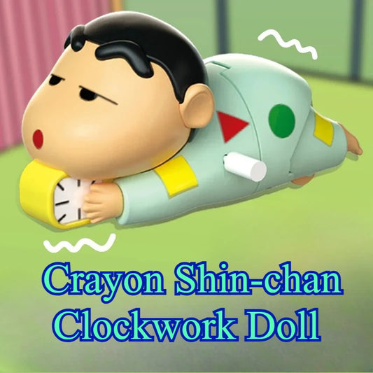 Crayon Shin-chan Wind-Up Crawling Toy with Spinning Propeller – Anime Collectible Figure