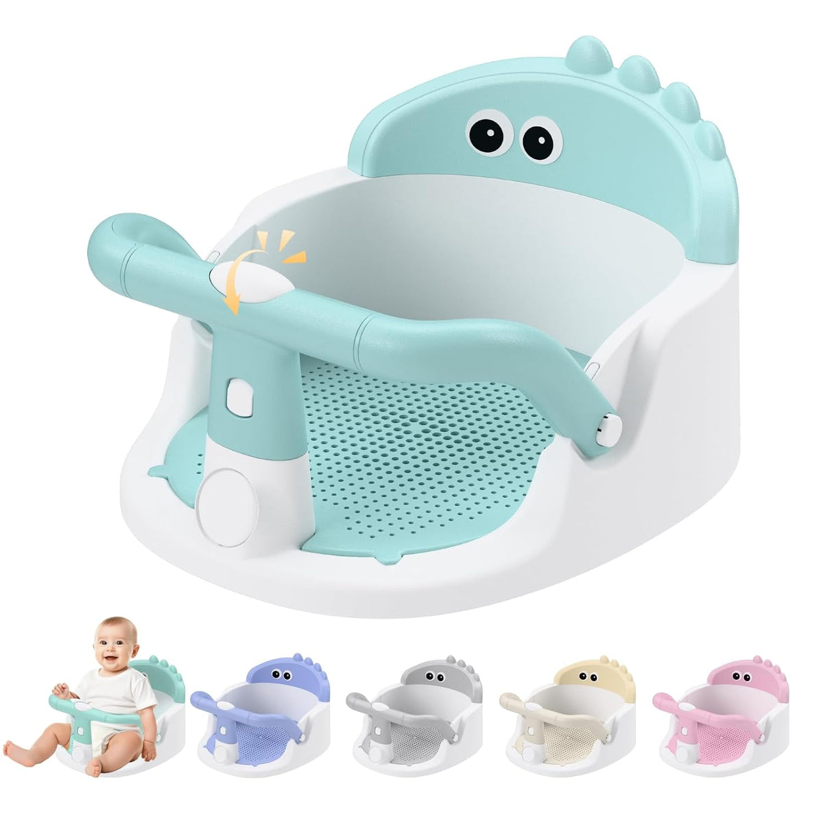 Green baby bath seat image 1
