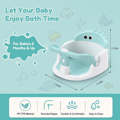 Green baby bath seat image 2