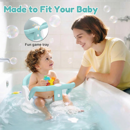 Green baby bath seat image 3