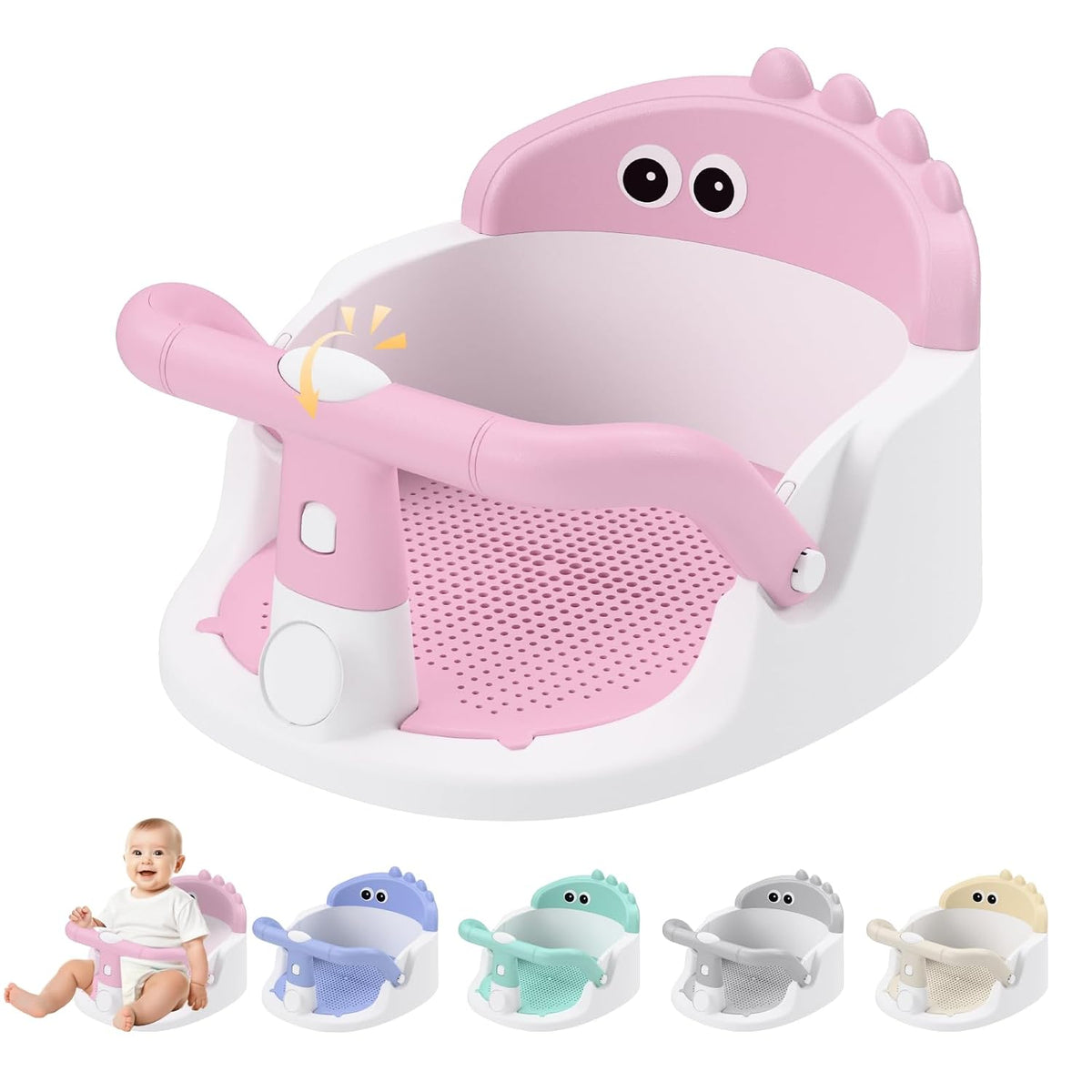 Green baby bath seat image 8