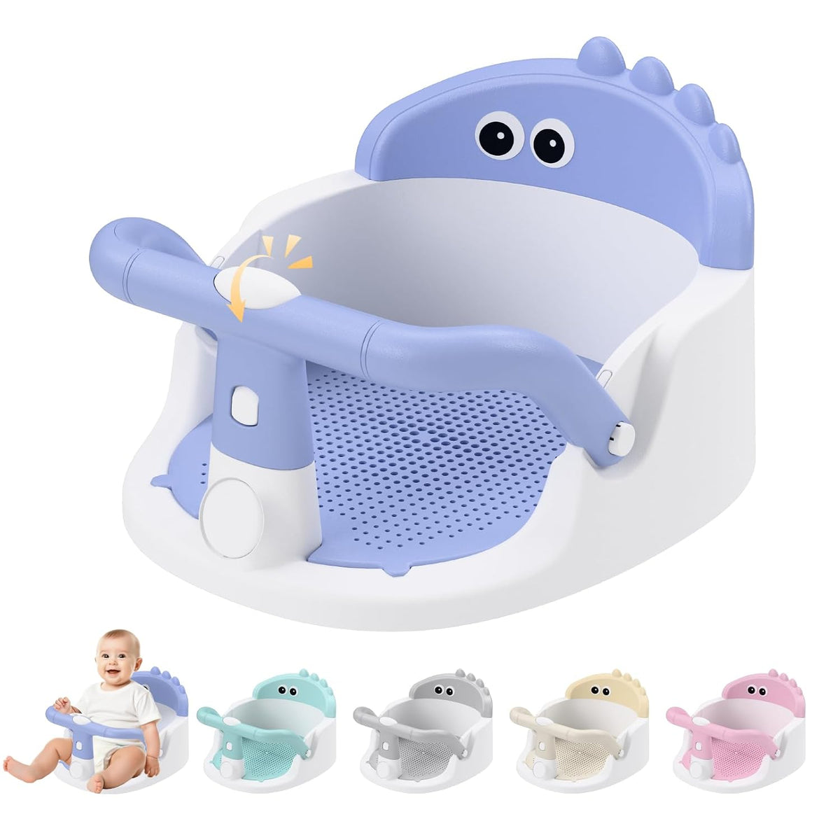 Green baby bath seat image 9