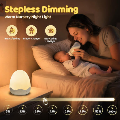 Rechargeable 10-Colour Nursery Egg Night Light image 2