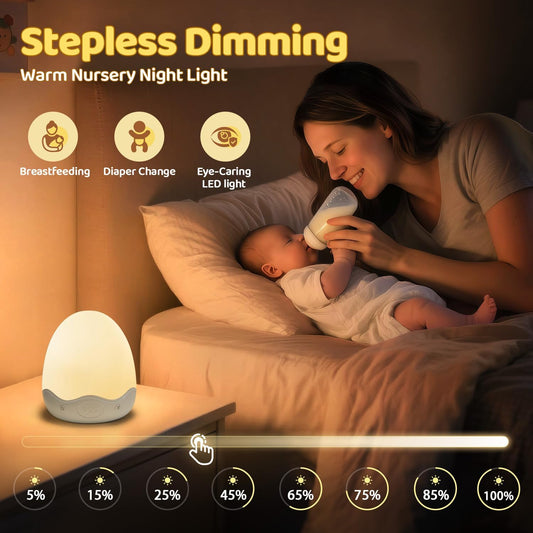 Rechargeable 10-Colour Nursery Egg Night Light image 2