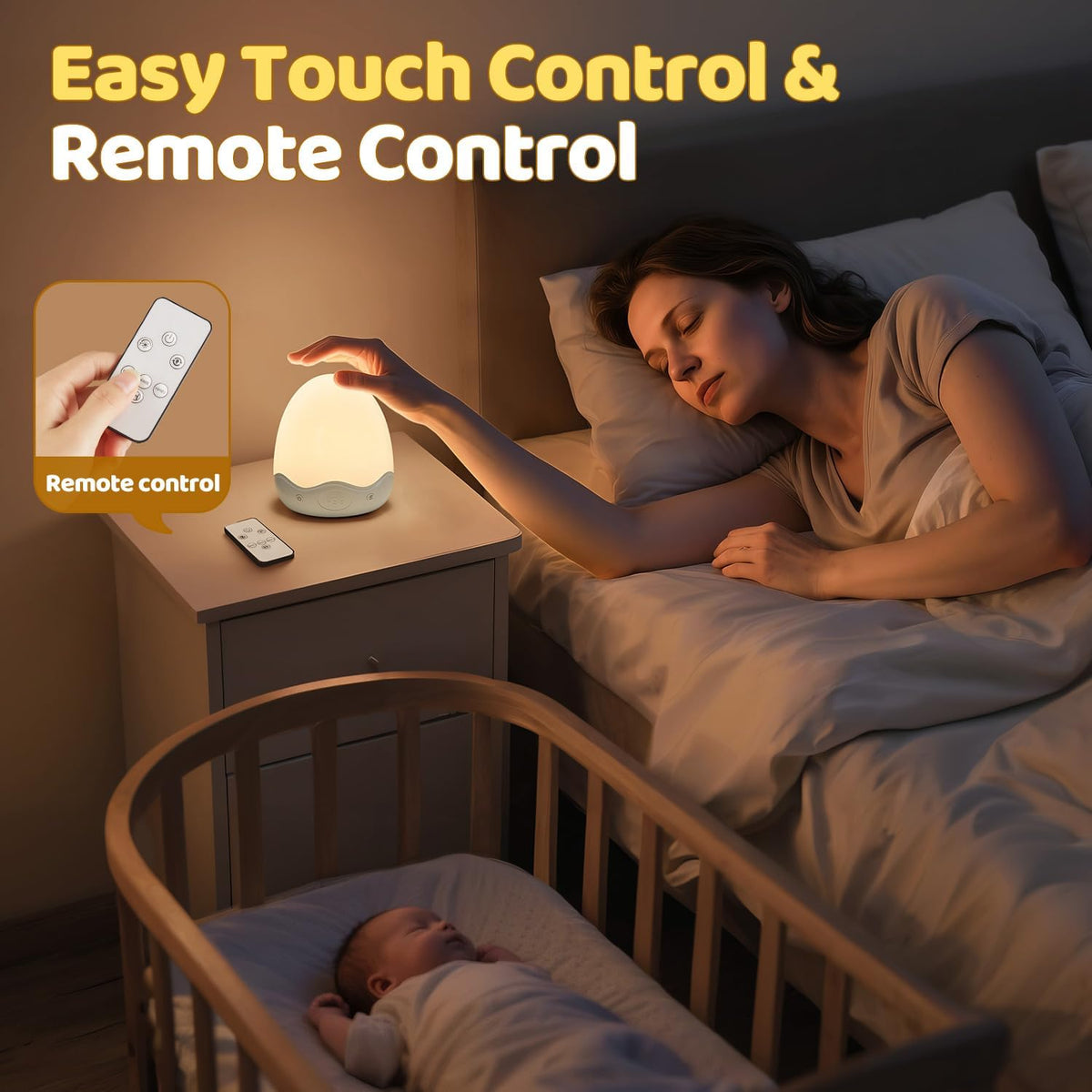 Rechargeable 10-Colour Nursery Egg Night Light image 5