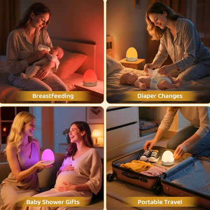 Rechargeable 10-Colour Nursery Egg Night Light image 6