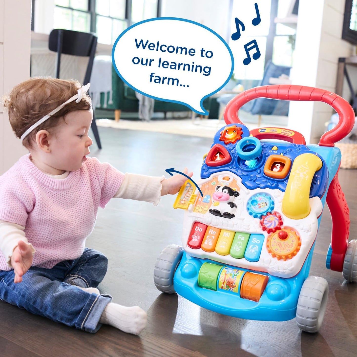 VTech Sit-to-Stand Musical Learning Walker – Blue image 10