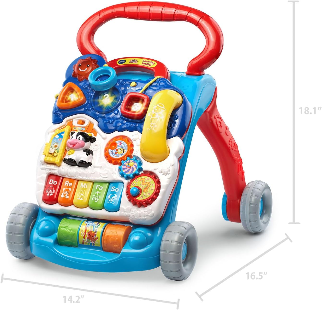 VTech Sit-to-Stand Musical Learning Walker – Blue image 3