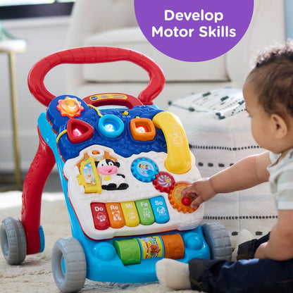 VTech Sit-to-Stand Musical Learning Walker – Blue image 6