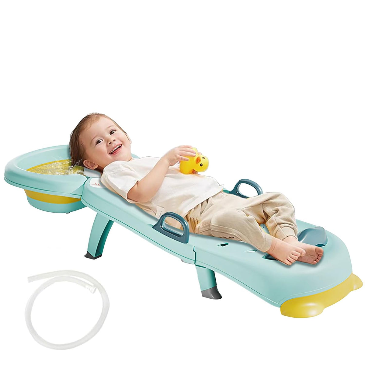 Foldable Kids Hair Washing Chair & Shampoo Support image 1