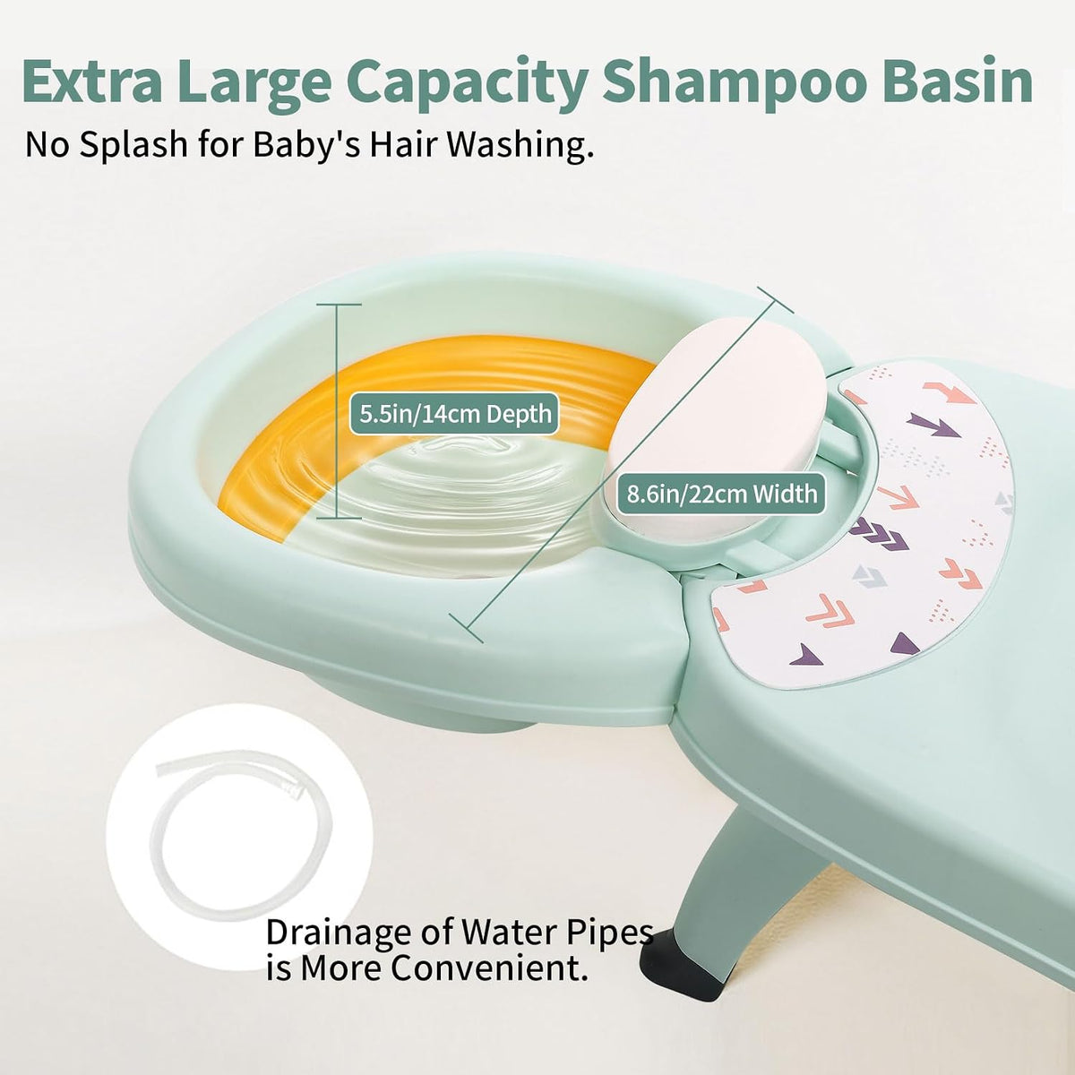 Foldable Kids Hair Washing Chair & Shampoo Support image 5
