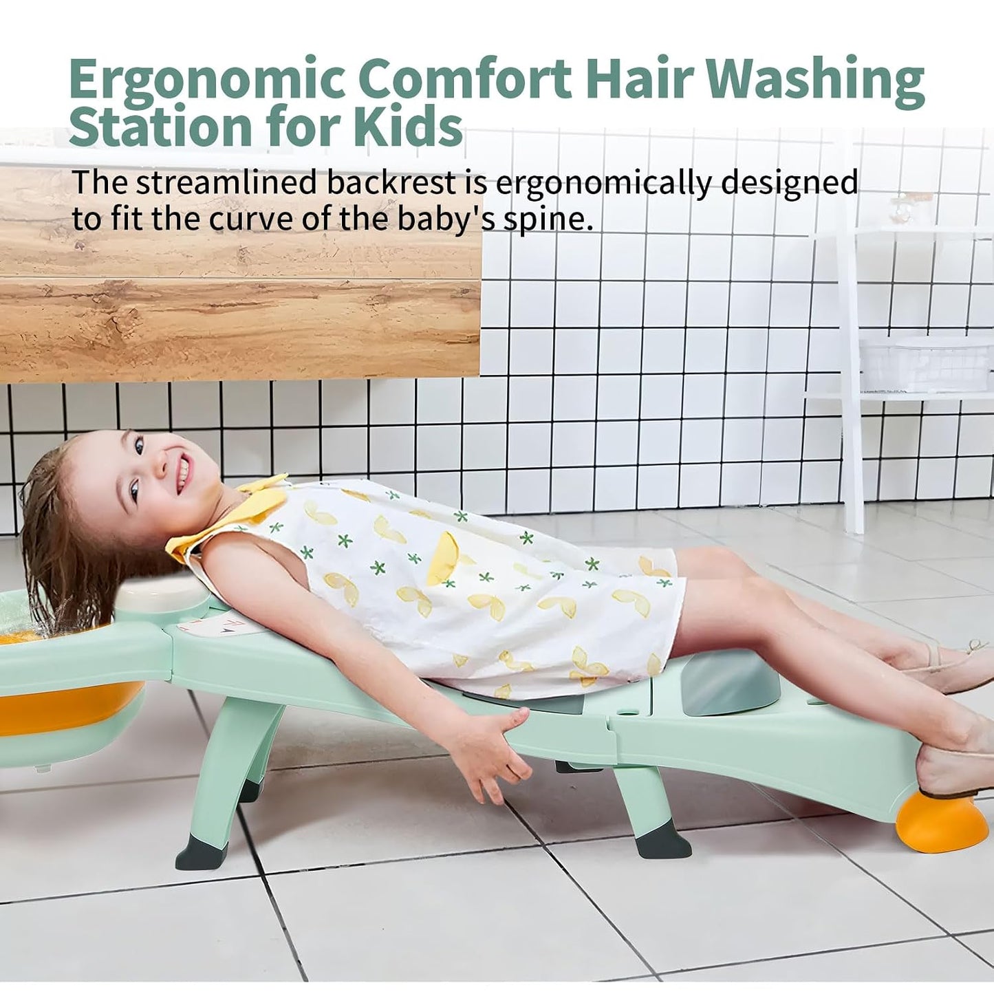 Foldable Kids Hair Washing Chair & Shampoo Support image 7
