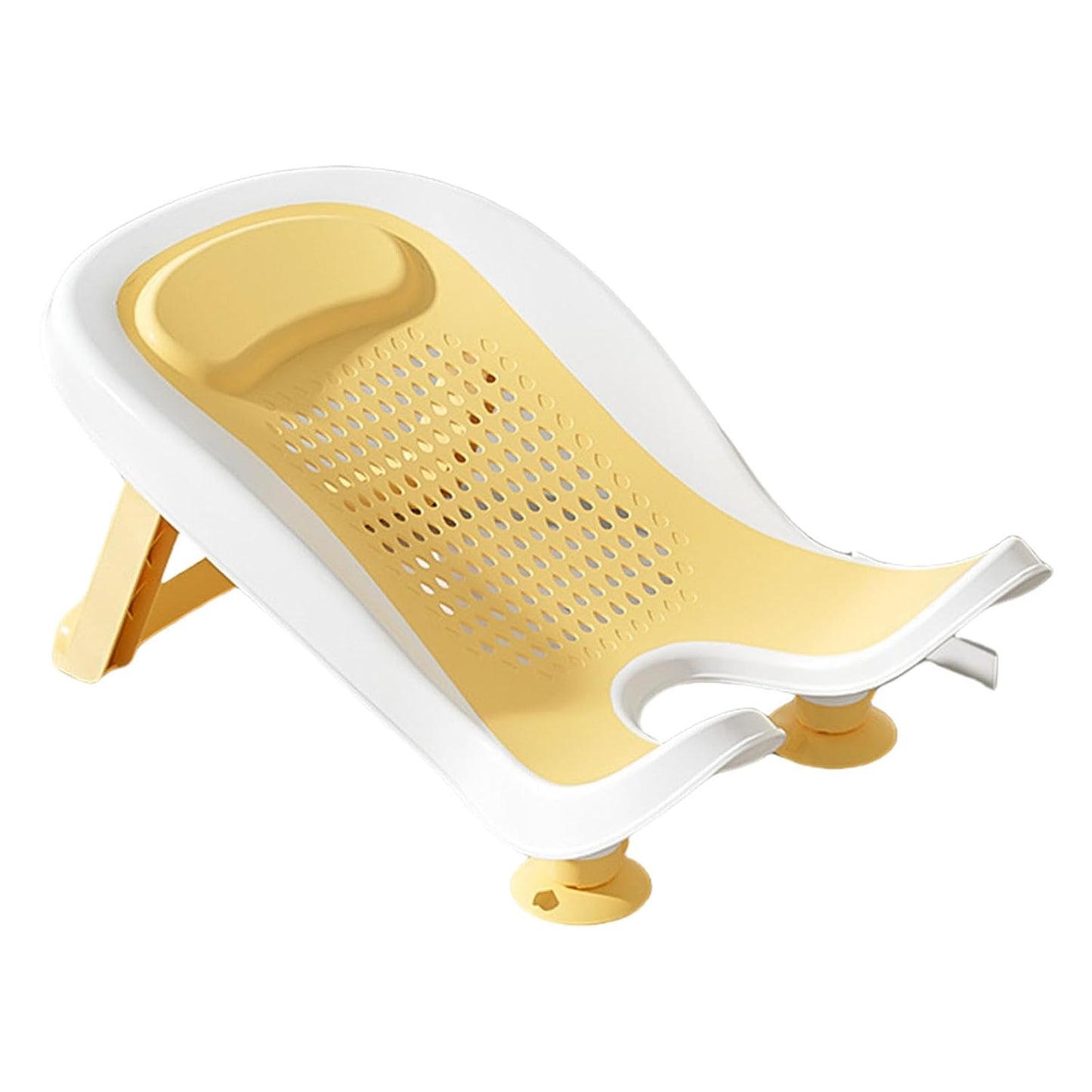 Yellow foldable newborn bath support image 5