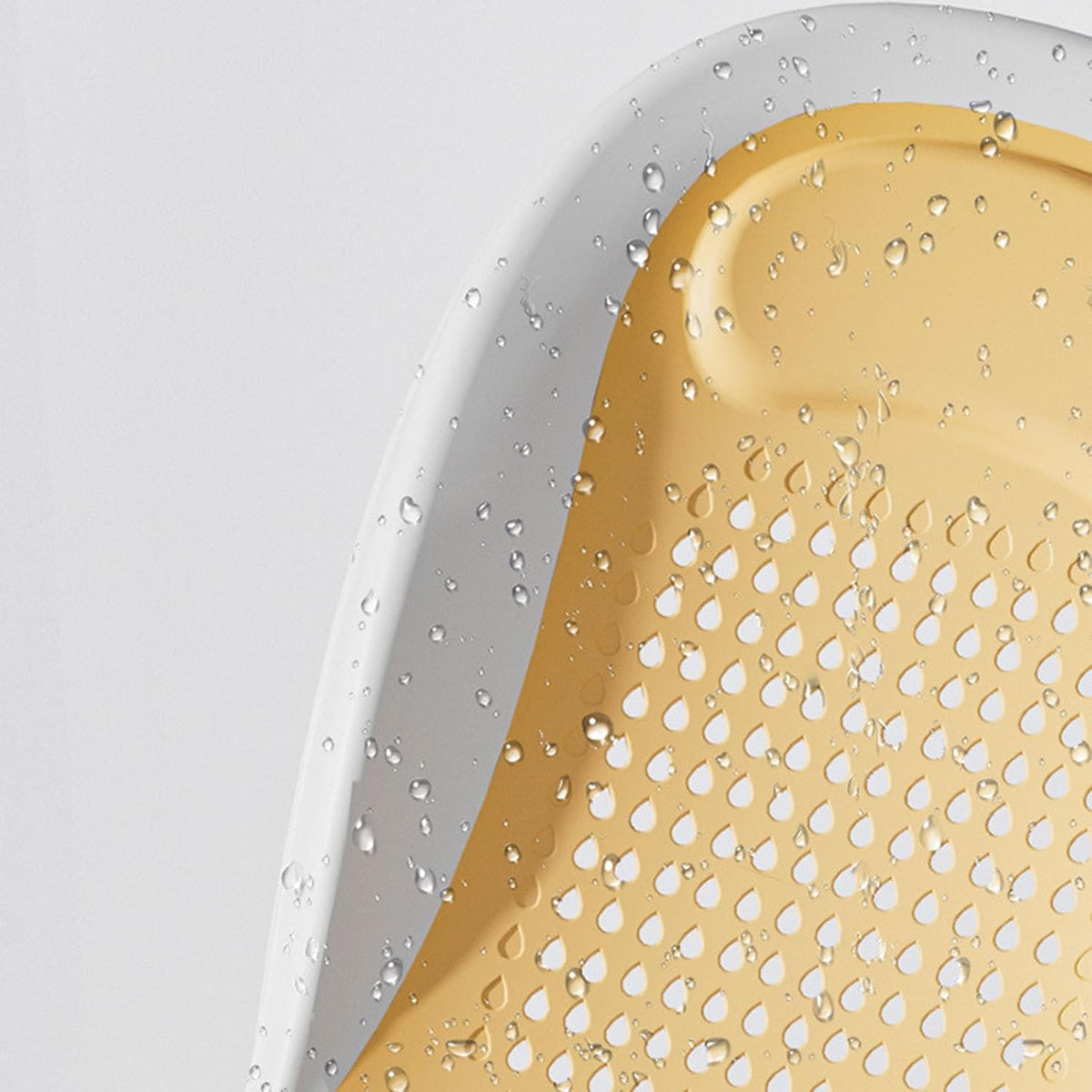 Yellow foldable newborn bath support image 6