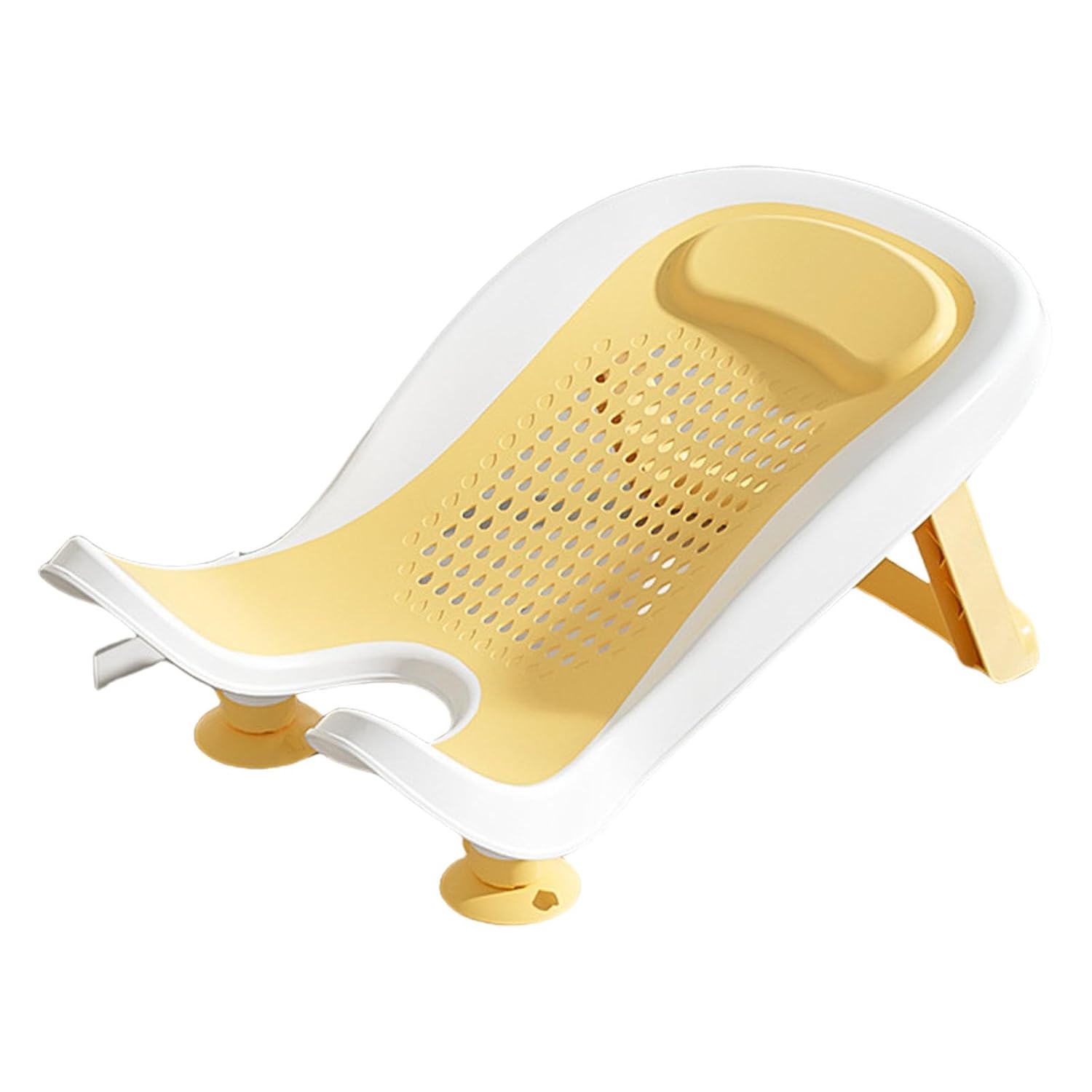 Yellow foldable newborn bath support image 7