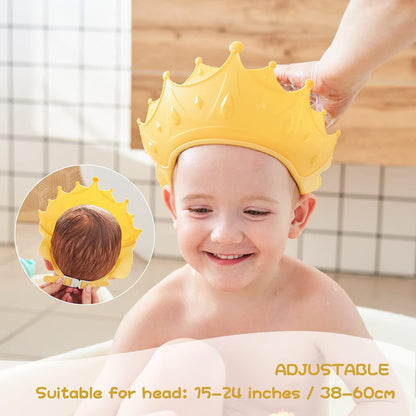 Adjustable baby shampoo shield